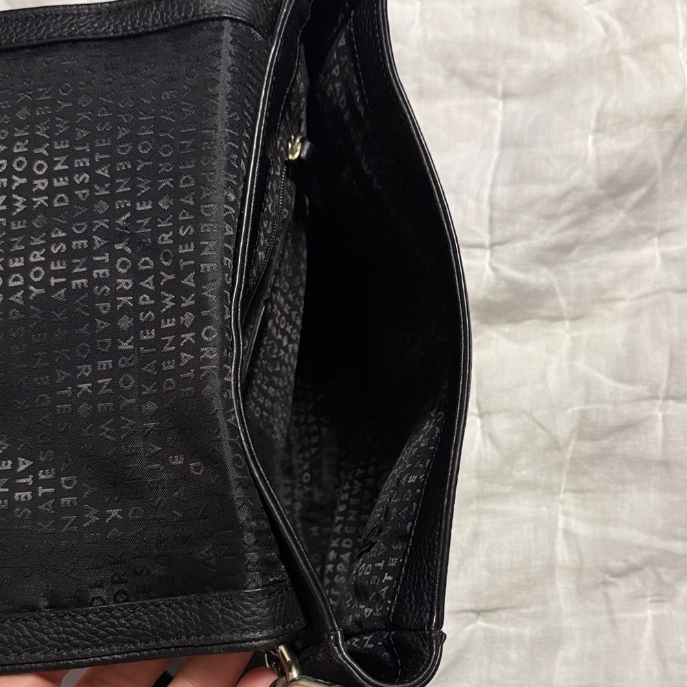 Kate Spade Black Leather Shoulder Bag - Picture 5 of 6